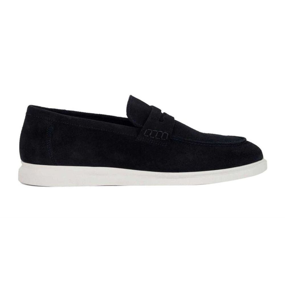 Dune London Mens Suede Loafers / Navy